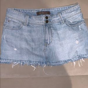 Hollister Distressed Jean Skirt